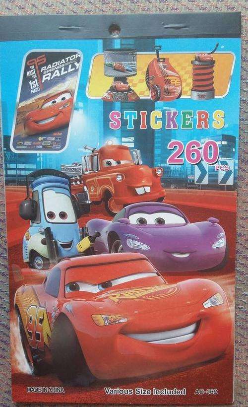 Cars sticker book(260 stickers)