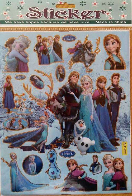 Frozen sticker sheet