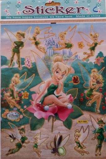 Tinkerbell sticker sheet