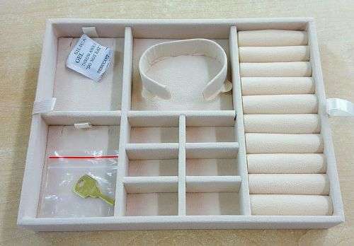 JEWELRY BOX/ CASE *REAL SOLID WOOD* JET BLACK