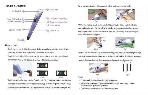 3D PRINTING / DRAWING / DOODLING / CRAFTING / MODELLING/ ARTS PEN 2ND GENERATION WITH LCD DISPLAY