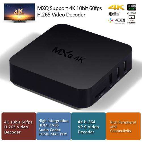 OTT MXQ TV BOX 4K ULTRA HD ANDROID MULTIMEDIA GATEWAY