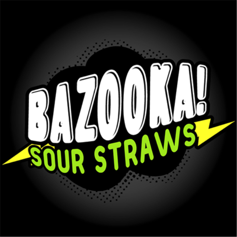 BAZOOKA SOUR STRAWS VAPE JUICE / E-LIQUID / E-JUICE / 3 BOTTLES * 3MG 200ML *