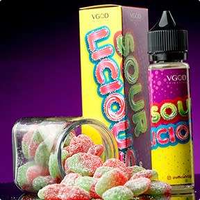 VGOD SOURLICIOUS+CUBANO+COCOANUT+LUSHICE 0MG 60ML VAPE JUICE E LIQUID 4 PACK DEAL