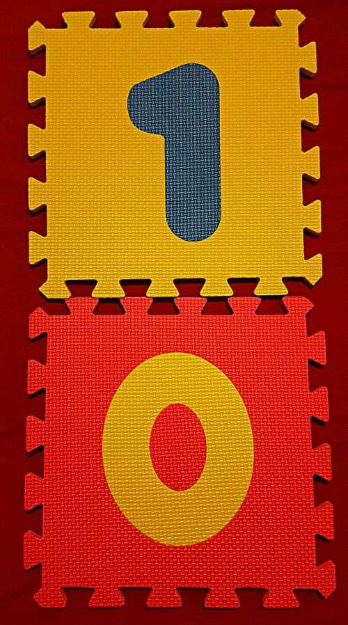 10 PCS FOAM PUZZLE PLAY MATS 0-9 SET PLUS FREE DISPOSABLE FACE MASK