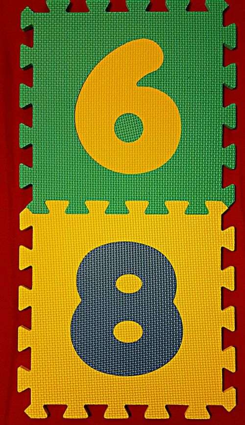 10 PCS FOAM PUZZLE PLAY MATS 0-9 SET PLUS FREE DISPOSABLE FACE MASK