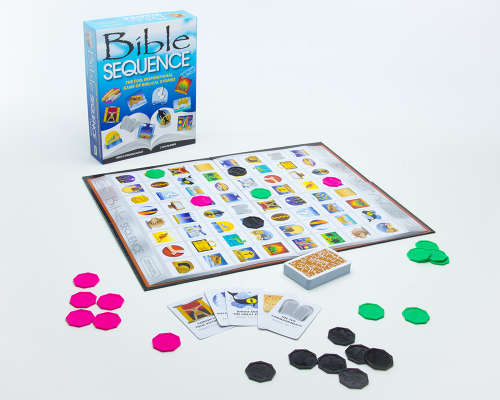 BIBLE SEQUENCE BOARD GAME / THE FUN, INSPIRATIONAL GAME OF BIBLICAL STORIES / SOCIAL ACTIVITY GAME