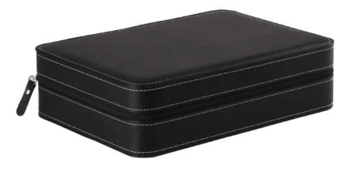 10 SLOT LUXURY ZIPPERED TRAVEL WATCH CASE / ORGANIZER / STORAGE