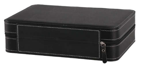 10 SLOT LUXURY ZIPPERED TRAVEL WATCH CASE / ORGANIZER / STORAGE