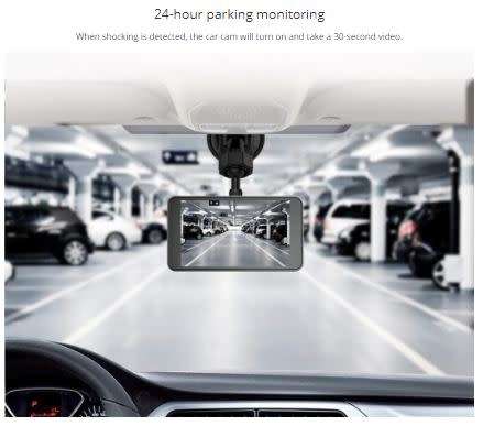 HD FRONT AND REAR DASHCAM