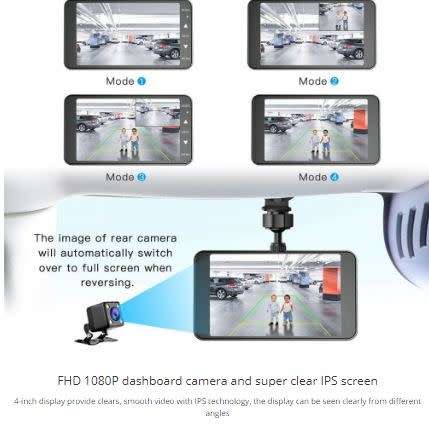 HD FRONT AND REAR DASHCAM