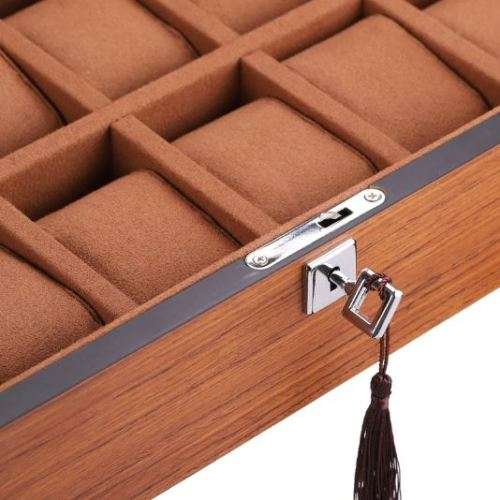 WATCH BOX / DISPLAY / CASE / STORAGE / ORGANISER *12 SLOT/ BLOCK/ DIVISION LUXURIOUS SOLID WOOD
