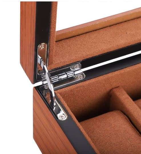 WATCH BOX / DISPLAY / CASE / STORAGE / ORGANISER *12 SLOT/ BLOCK/ DIVISION LUXURIOUS SOLID WOOD
