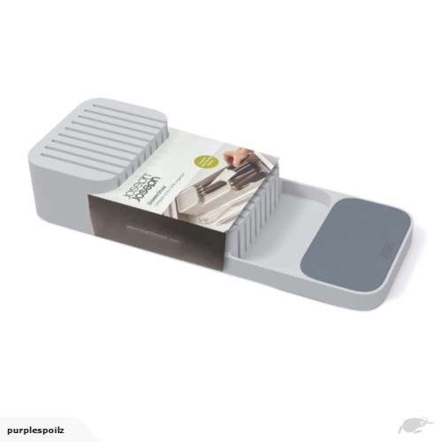 DRAWER STORE COMPACT 2-TIER KNIFE ORGANIZER NEAT STORAGE SOLUTION