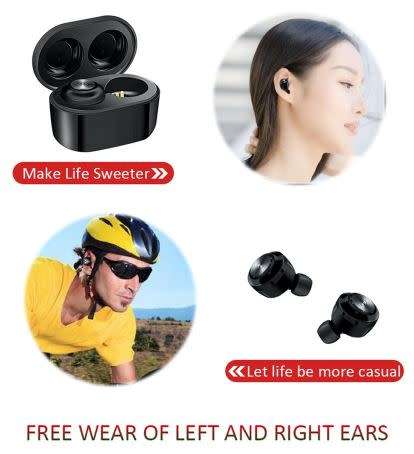 DT3 WIRELESS BLUETOOTH HANDS FREE EAR BUDS WITH MAGNETIC CHARGING POD