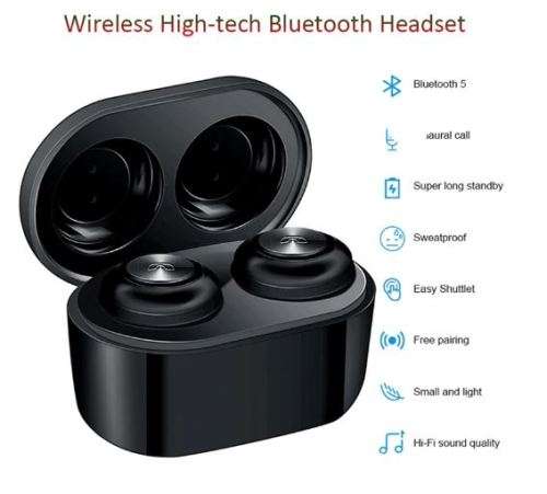 DT3 WIRELESS BLUETOOTH HANDS FREE EAR BUDS WITH MAGNETIC CHARGING POD