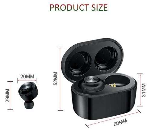 DT3 WIRELESS BLUETOOTH HANDS FREE EAR BUDS WITH MAGNETIC CHARGING POD