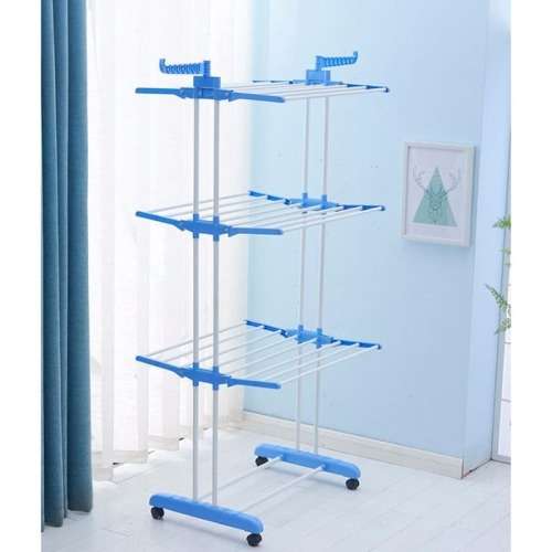 Foldable 3 Teir Clothes Air Hanger Dryer Stand Rack