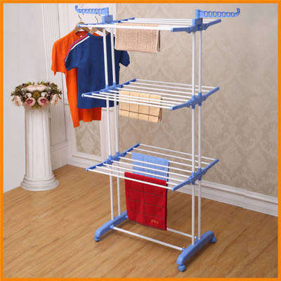 Foldable 3 Teir Clothes Air Hanger Dryer Stand Rack