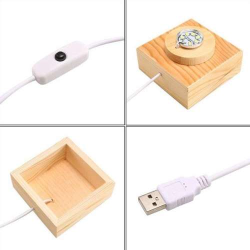 MODERN LED 3D ILLUSIONARY STEREOSCOPIC HOLOGRAPHIC GALACTIC MAGIC CRYSTAL BALL NIGHT LAMP LIGHT