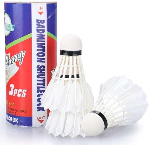 BADMINTON RACKET SET WITH 6 FEATHER SHUTTLECOCKS / SPORT / FAMILY / SOCIAL / HEALTH / ACTIVITY