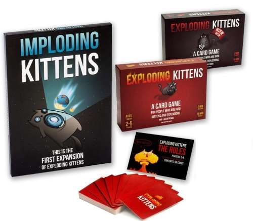 EXPLODING KITTENS + IMPLODING KITTENS + NSFW (NOT SAFE FOR WORK) EDITION 3 PACK SUPANOVA DEAL !!!
