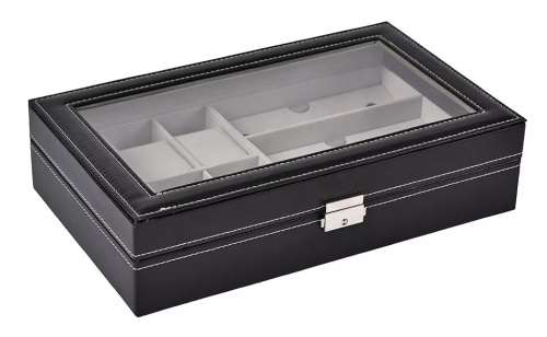 3 Slot Sunglass and 6 Slot Watch Box Display Storage Organiser case