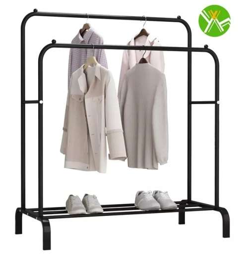 Double Pole Clothing / Garment Hanger Rack Rails