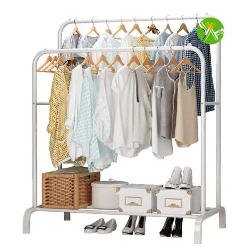 Double Pole Clothing / Garment Hanger Rack Rails