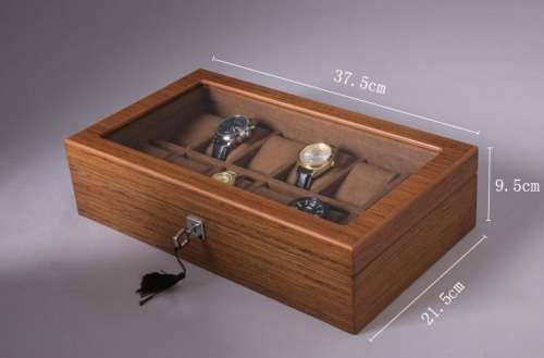 WATCH BOX  DISPLAY  CASE  STORAGE  ORGANISER 12 SLOT BLOCK DIVISION QUALITY SOLID WOOD