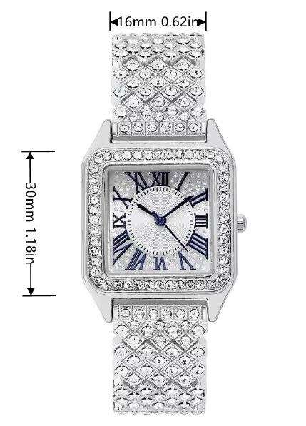 EXQUISITE LADIES QUARTZ RHINESTONE  WATCH - KANGOL BRANDED