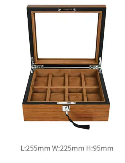 WATCH BOX  DISPLAY  CASE  STORAGE  ORGANISER 8 SLOT BLOCK DIVISION QUALITY SOLID WOOD