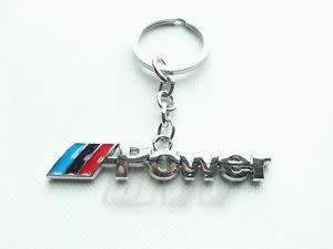 Metal Car Key Ring Key Chain Badge Emblem For BMW M Power Modified cars Key Holder Auto Accessories