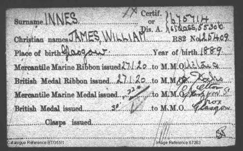 Mercantile Marine War Medal (including research) EF