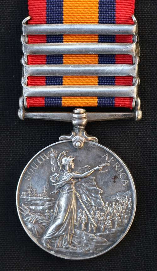 Queen's South Africa Medal to Captain Railway Pioneer Regiment / Brabant's Horse QSA