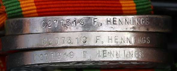 Four: Africa Star, Defence Medal, War Medal & Africa Service Medal EF