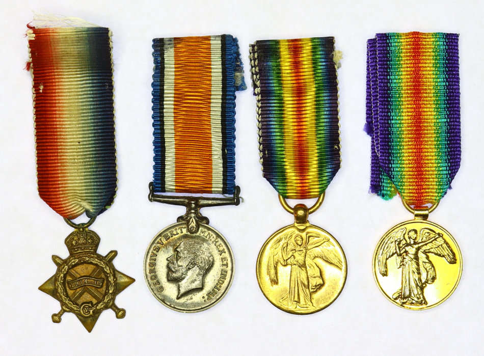 Four Miniatures : 1914-15 Trio plus Rare Bilingual AVM EF