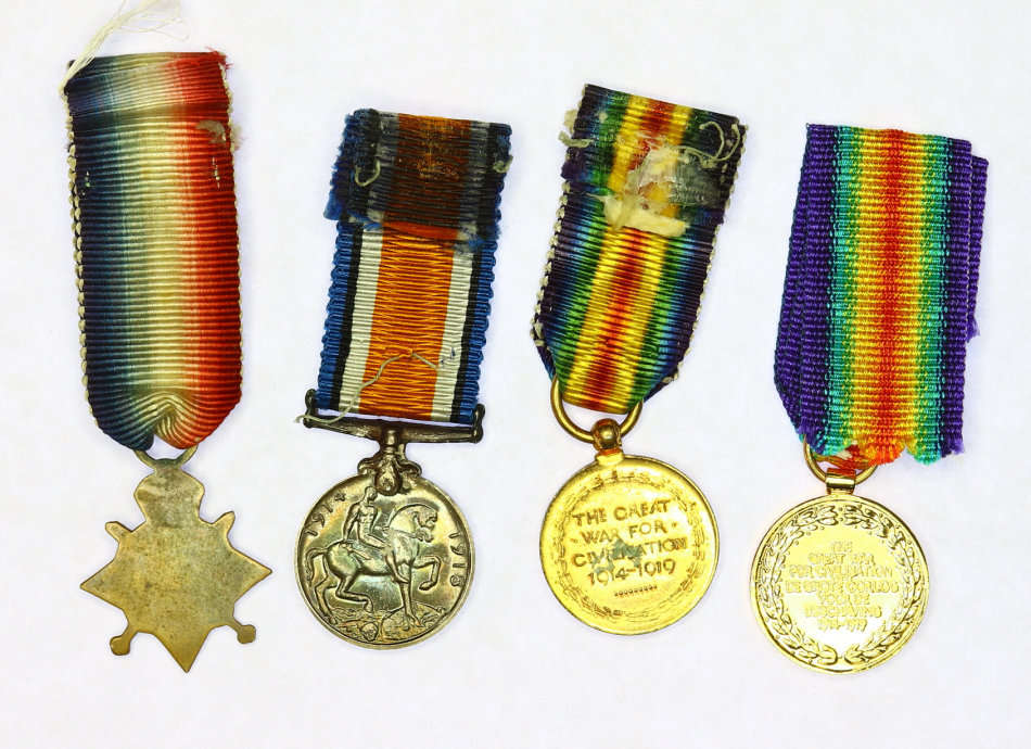 Four Miniatures : 1914-15 Trio plus Rare Bilingual AVM EF