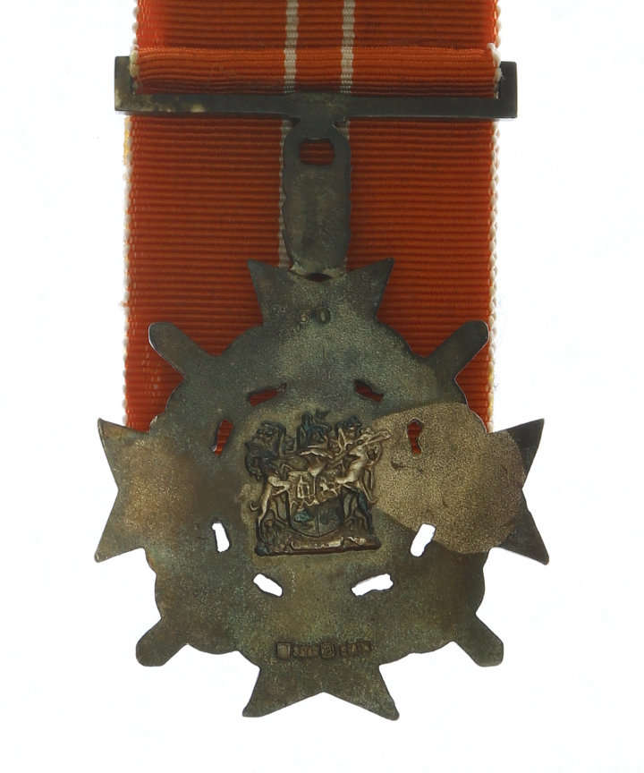 Honoris Crux Decoration Silver - Numbered, SA Mint Marks and voided centre EF