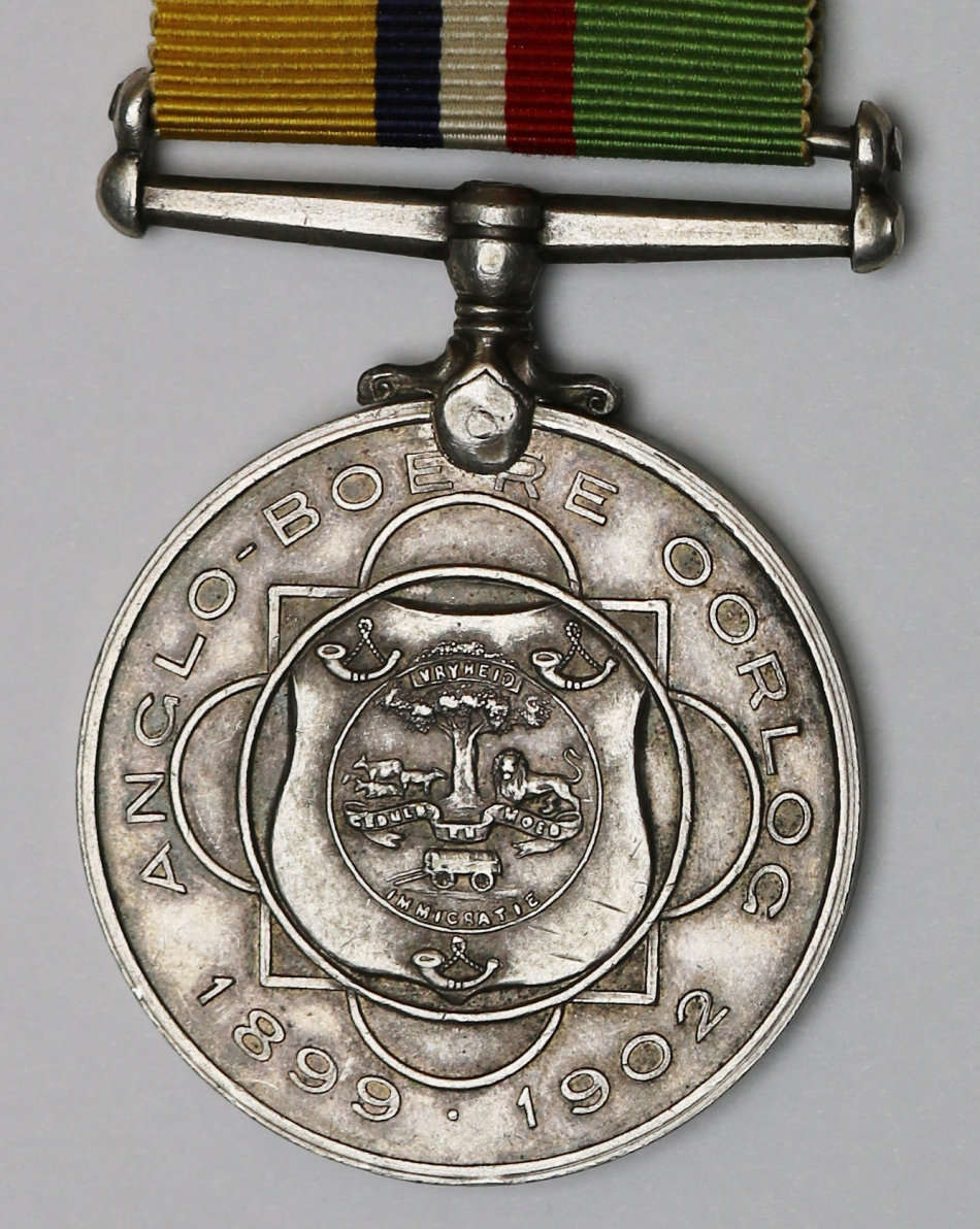 ABO medal to Veldkornet Abraham Gerhardus Dannhauser Vryheid Commando EF