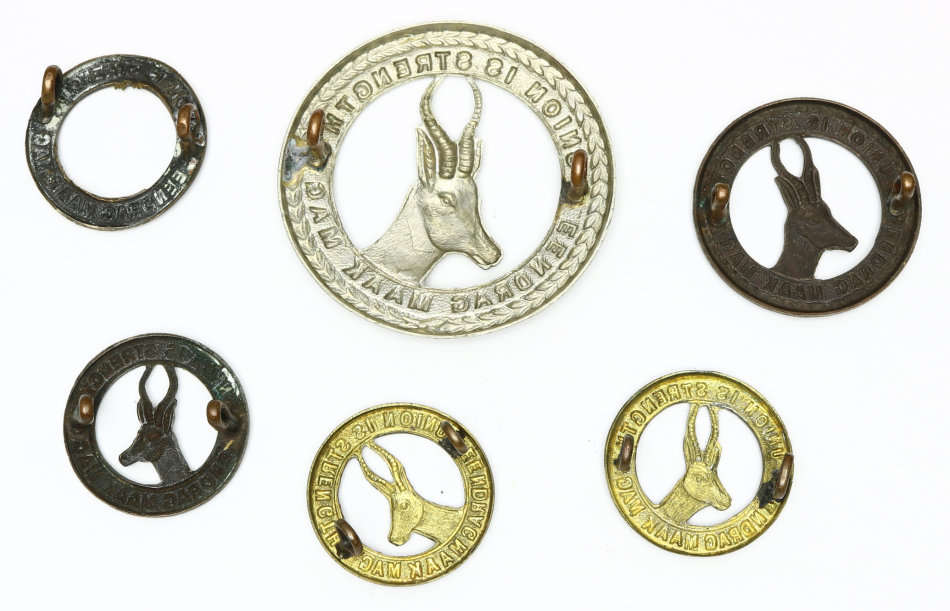 South Africa General Service cap and collar badges