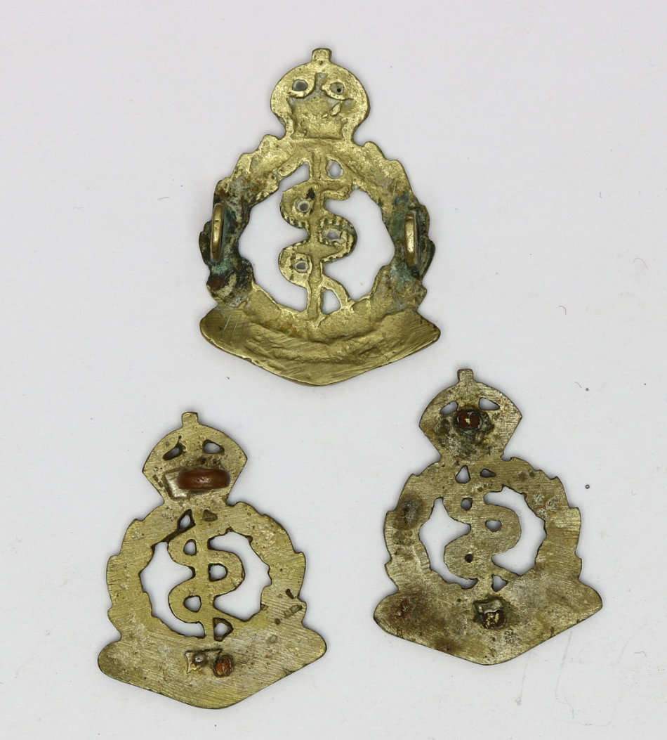 Lot of Royal Ceylon Medical Corps badges