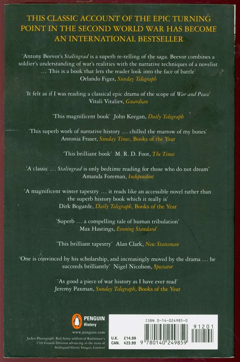 Stalingrad Beevor softcover 493 pages like new