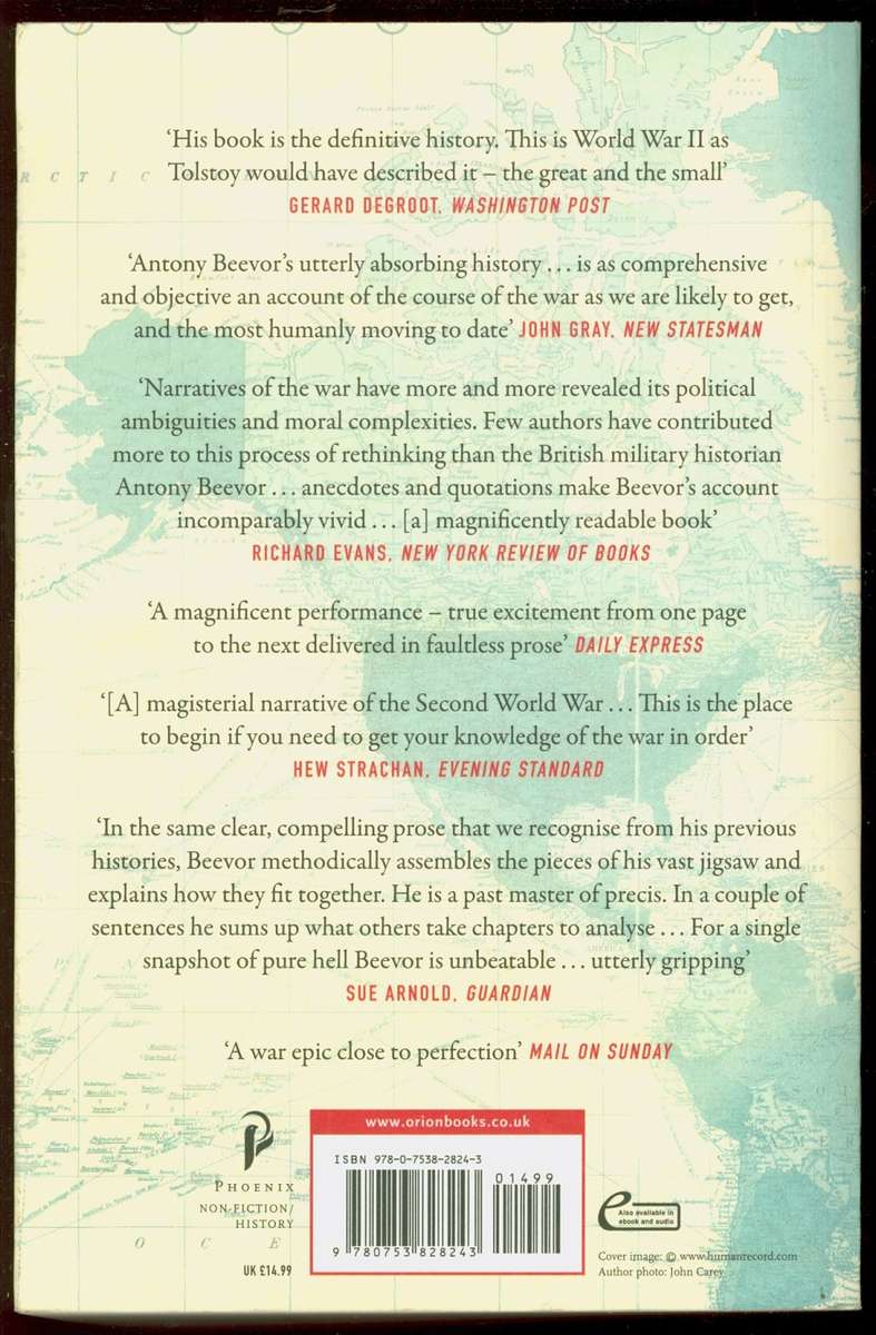 The Second World War Beevor softcover 863 pages like new