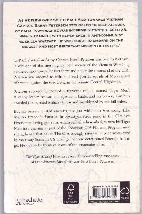 The Tiger Man of Vietnam Frank Walker soft cover 342 pages