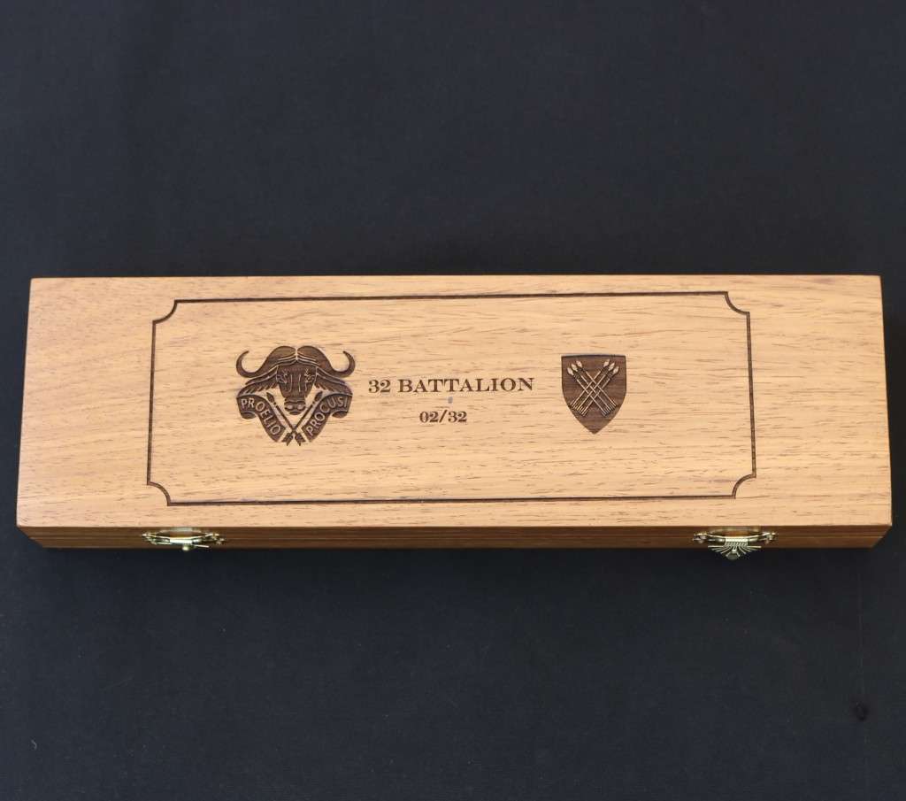 Limited Edition 32 Battalion Fairbairn-Sykes style dagger with giraffe bone handle No. 2/32