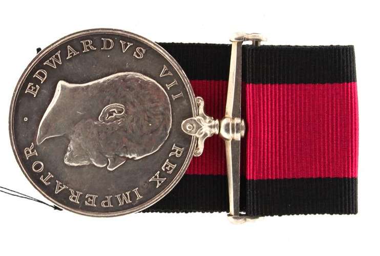 1906 Natal Rebellion Medal confirmed no clasp SGT W Townsend Umvoti Mounted Rifles VF