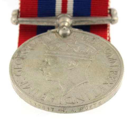 War Medal 1939 - 1945 awarded to a South African named WWII