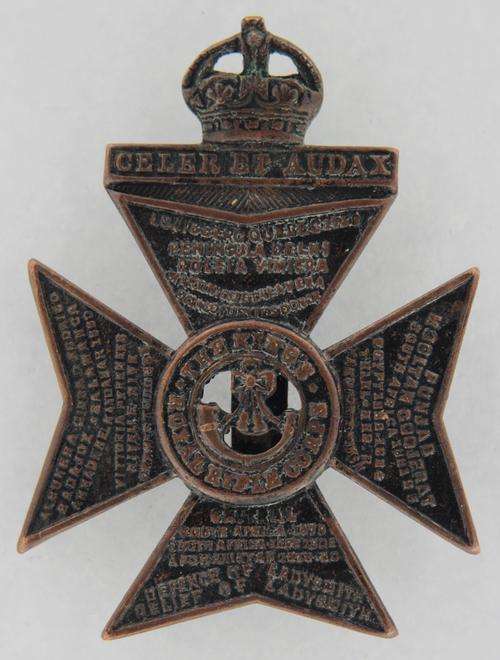 The King's Royal Rifle Corps cap badge good