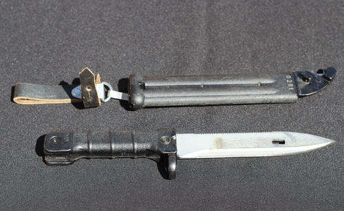 AK74 Plum bayonet made by Bulgaria Arsenal Mint